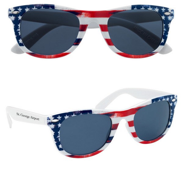 GH6214 Patriotic Malibu Sunglasses With Custom ...